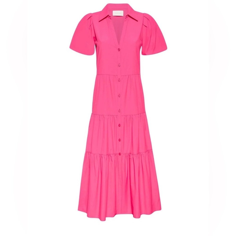 Brochu Walker The Havana Dress in Hot Pink Sz M